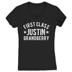 Justin Grandberry  Women's V-Neck Black