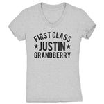 Justin Grandberry  Women's V-Neck Heather Grey