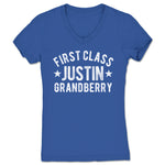 Justin Grandberry  Women's V-Neck Royal Blue