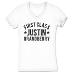 Justin Grandberry  Women's V-Neck White