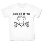 Kick Out at Two  Youth Tee White