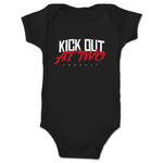 Kick Out at Two  Infant Onesie Black