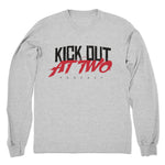 Kick Out at Two  Unisex Long Sleeve Heather Grey
