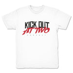 Kick Out at Two  Youth Tee White