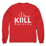 KiiLL Shot Records  Unisex Long Sleeve Red