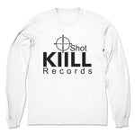KiiLL Shot Records  Unisex Long Sleeve White