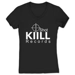KiiLL Shot Records  Women's V-Neck Black