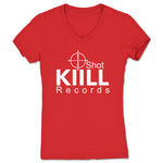 KiiLL Shot Records  Women's V-Neck Red