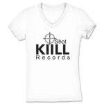 KiiLL Shot Records  Women's V-Neck White