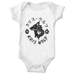 Kris Wolf  Infant Onesie White