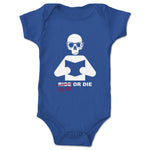 Leonard Literacy  Infant Onesie Royal Blue