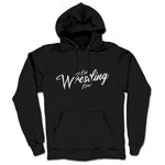 Let Wrestling Live  Midweight Pullover Hoodie Black
