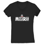 Mega Ran  Women's V-Neck Black