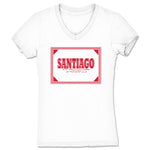 Mike Santiago  Women's V-Neck White