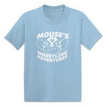 Mouse's Wrestling Adventures  Toddler Tee Light Blue