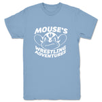 Mouse's Wrestling Adventures  Unisex Tee Baby Blue