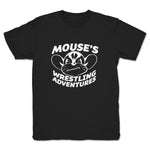 Mouse's Wrestling Adventures  Youth Tee Black