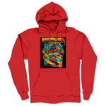 Mysterious Q  Midweight Pullover Hoodie Red