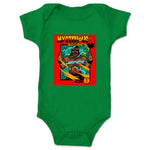Mysterious Q  Infant Onesie Kelly Green