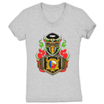Mysterious Q  Women's V-Neck Heather Grey