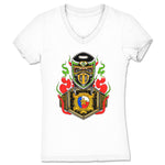Mysterious Q  Women's V-Neck White
