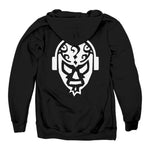 Mystery Men  Midweight Pullover Hoodie Black (w/ White Print)