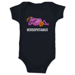Nerdopotamus  Infant Onesie Navy