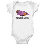 Nerdopotamus  Infant Onesie White