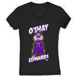 O'Shay Edwards  Women's V-Neck Black