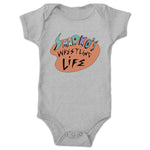 Occupy Pro Wrestling  Infant Onesie Heather Grey