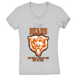 Qwantity Entertainment & Media  Women's V-Neck Heather Grey