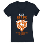 Qwantity Entertainment & Media  Women's V-Neck Navy