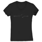Qwantity Entertainment & Media  Women's V-Neck Black