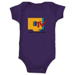 Qwantity Entertainment & Media  Infant Onesie Purple