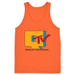 Qwantity Entertainment & Media  Unisex Tank Orange