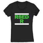 R8ED R  Women's V-Neck Black