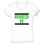 R8ED R  Women's V-Neck White