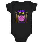 REST HOLD Wrestling Podcast  Infant Onesie Black