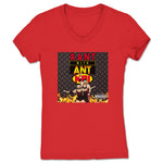 Rant with Ant  Women's V-Neck Red