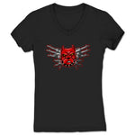 Red Dawg  Women's V-Neck Black