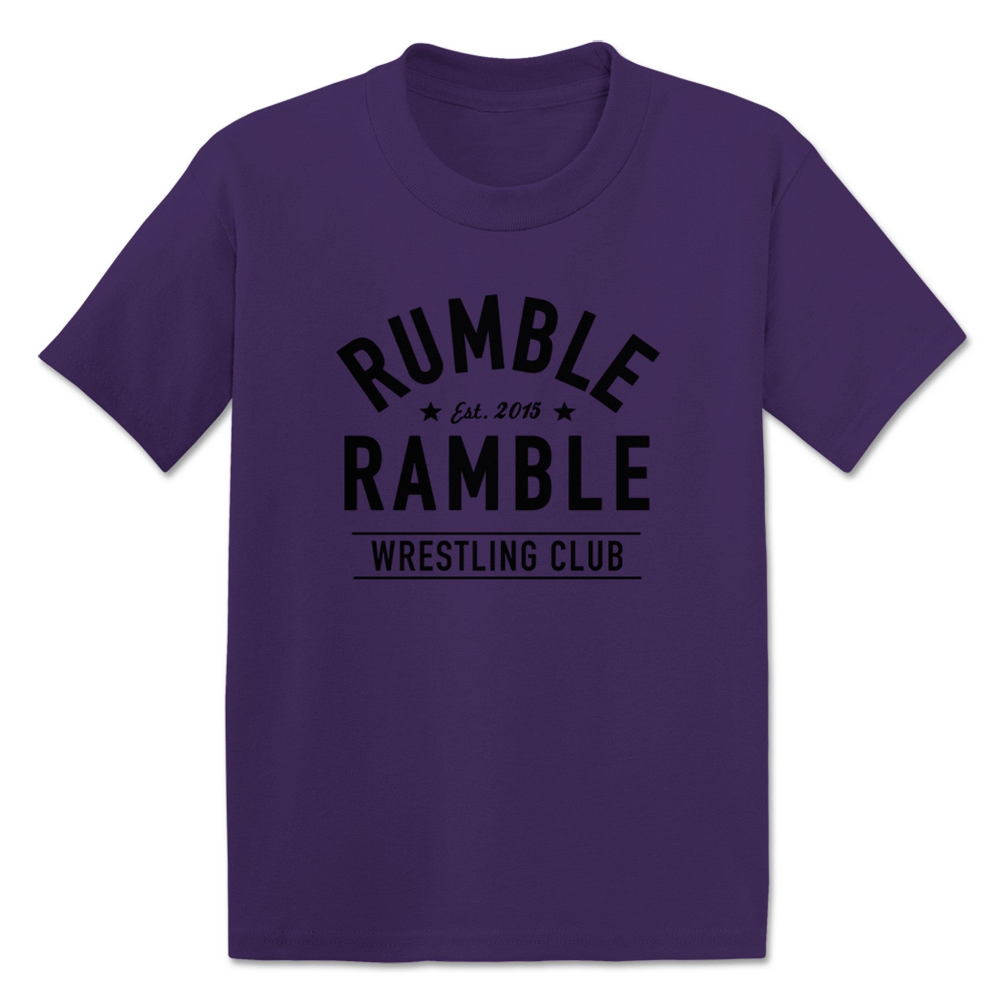 Rumble Ramble Throwback Vintage Toddler Tee Purple