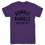 Rumble Ramble  Unisex Tee Purple