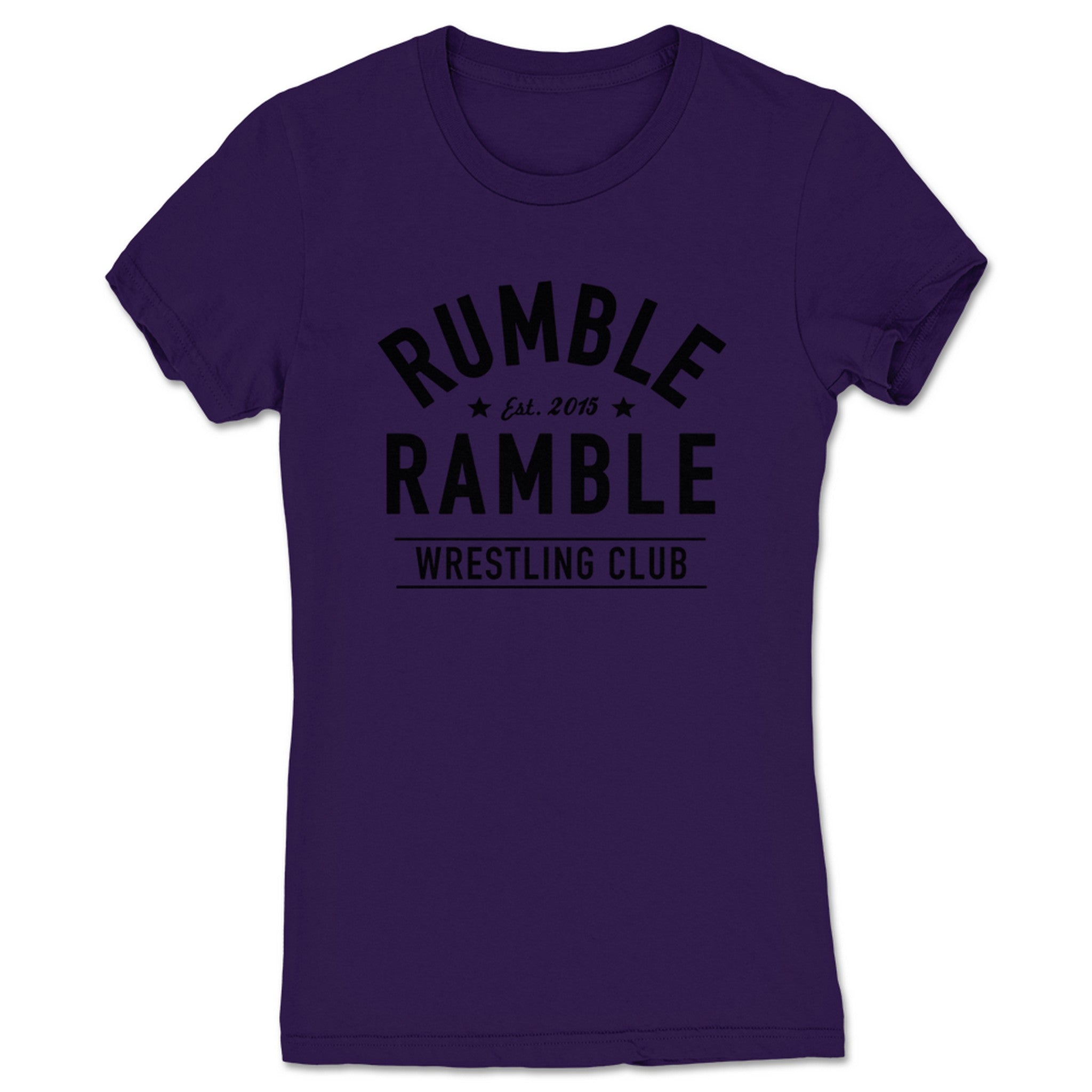 Rumble Ramble Throwback Vintage Women's Tee Purple