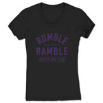 Rumble Ramble  Women's V-Neck Black