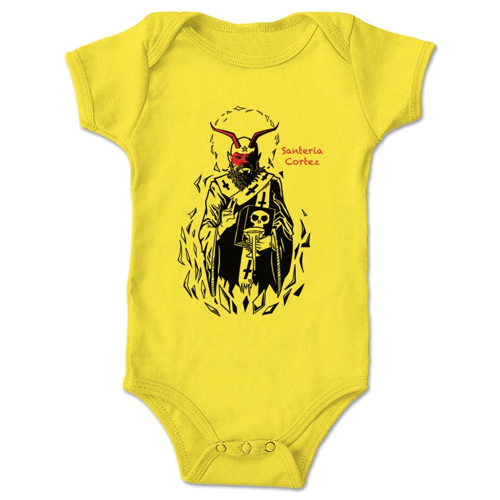 Santeria Cortez Santeria Cortez Portrait Infant Onesie Yellow