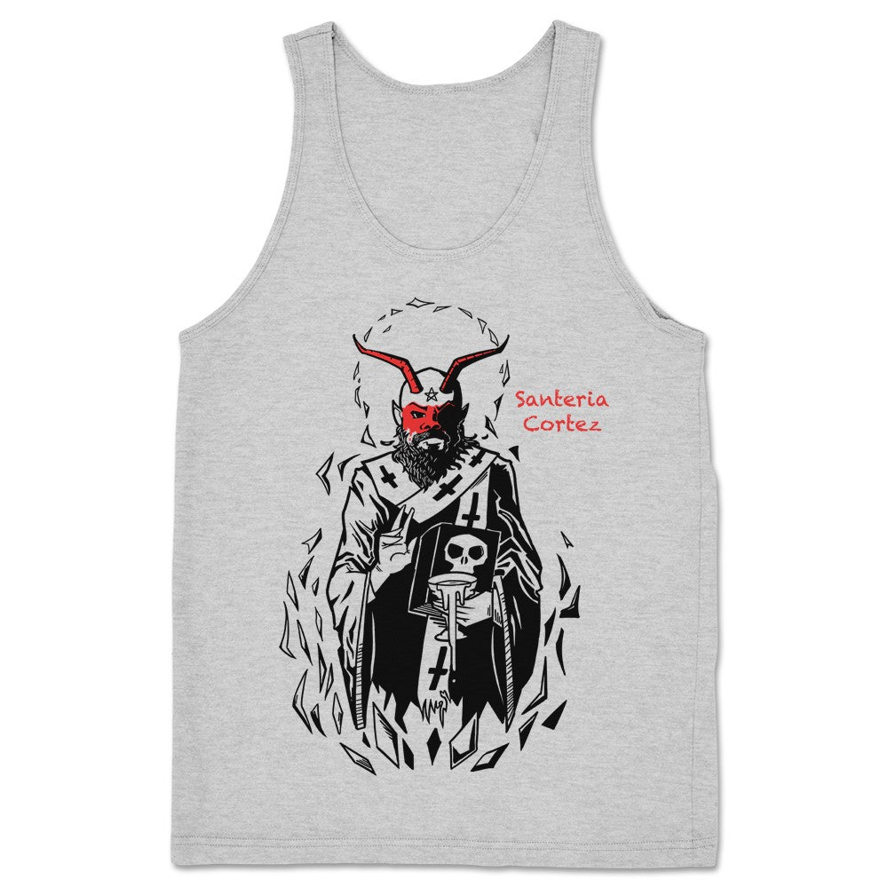 Santeria Cortez Santeria Cortez Portrait Unisex Tank Heather Grey