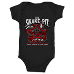 Snake Pit  Infant Onesie Black (w/ Red Print)