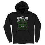Snake Pit  Midweight Pullover Hoodie Black (w/ Green Print)