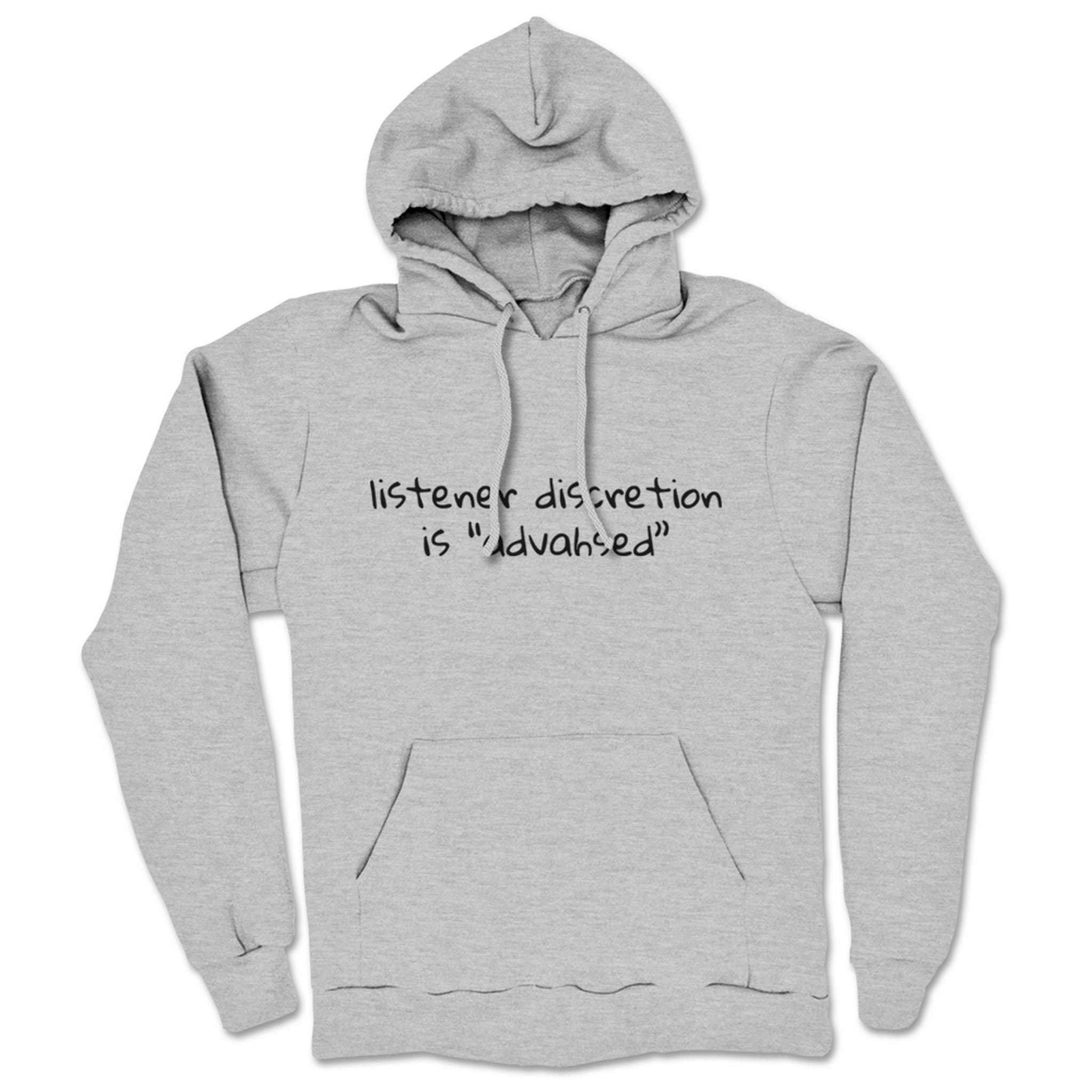 Southern Fried True Crime Listener Discretion Is Advahsed Midweight Pullover Hoodie Heather Grey