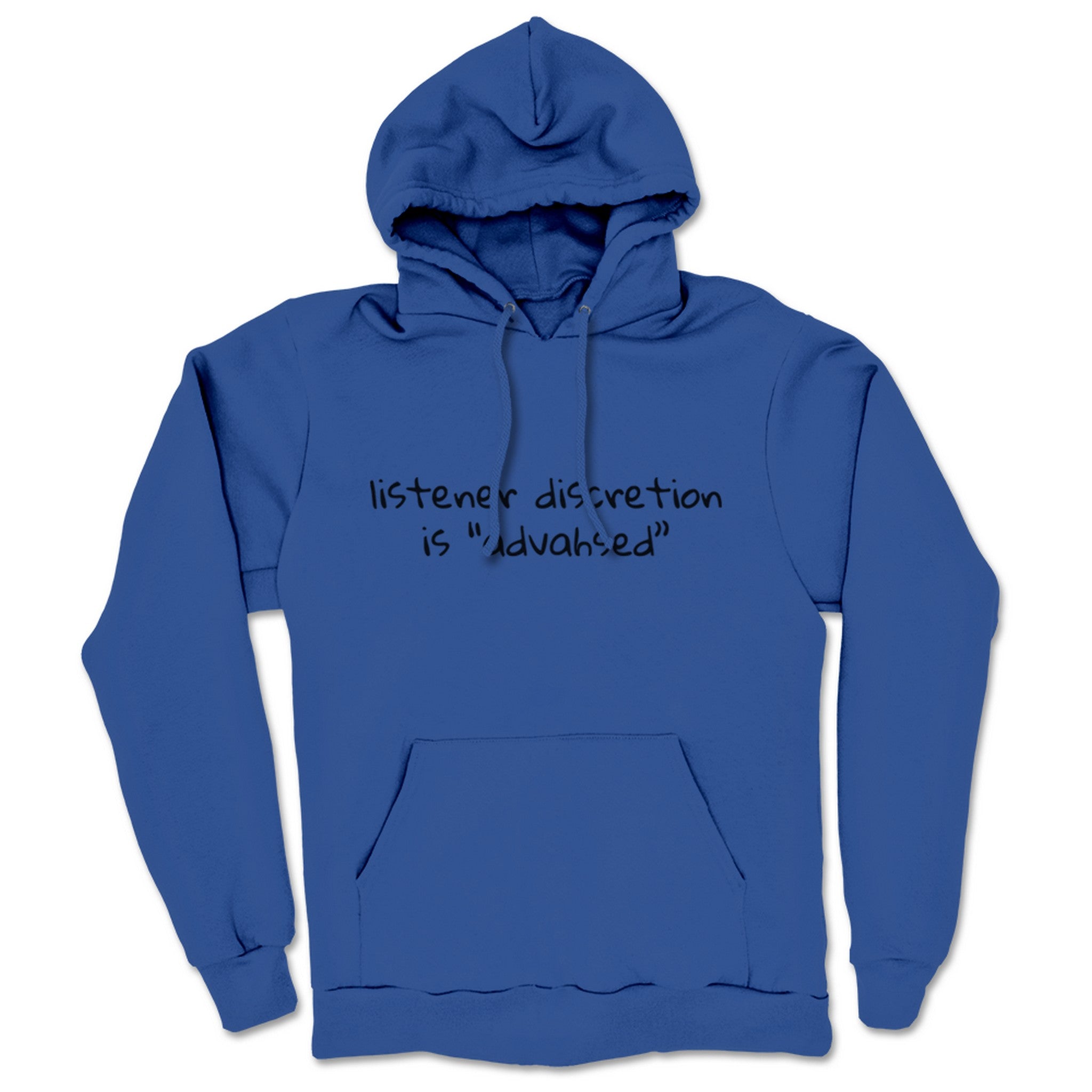 Southern Fried True Crime Listener Discretion Is Advahsed Midweight Pullover Hoodie Royal Blue